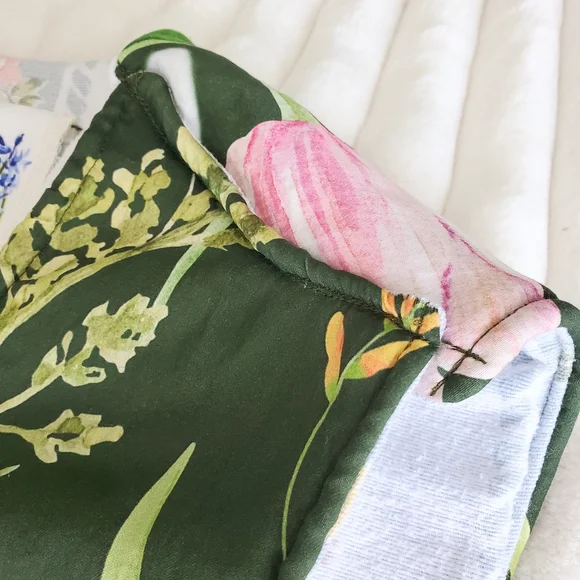 Floral Green Vest Wool And Cotton - Picture 6 of 9